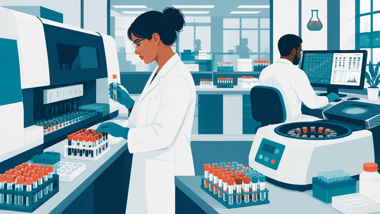 Scène illustrée : Le laboratoire d’analyses