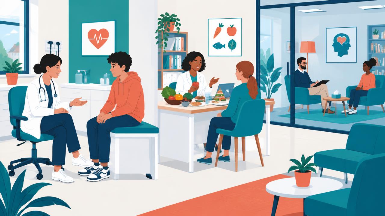 Scène illustrée : La maison de santé